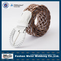 wholesale customized hand made leather braided belts
